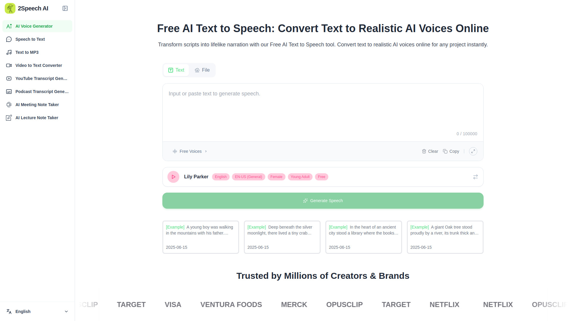 image of 2Speech AI