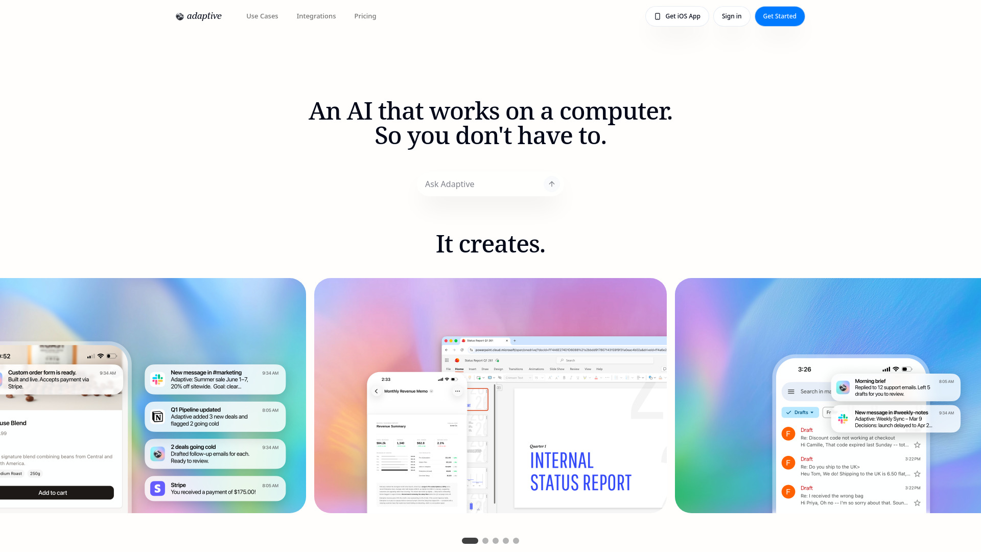 image of Adaptive — The Agent Computer