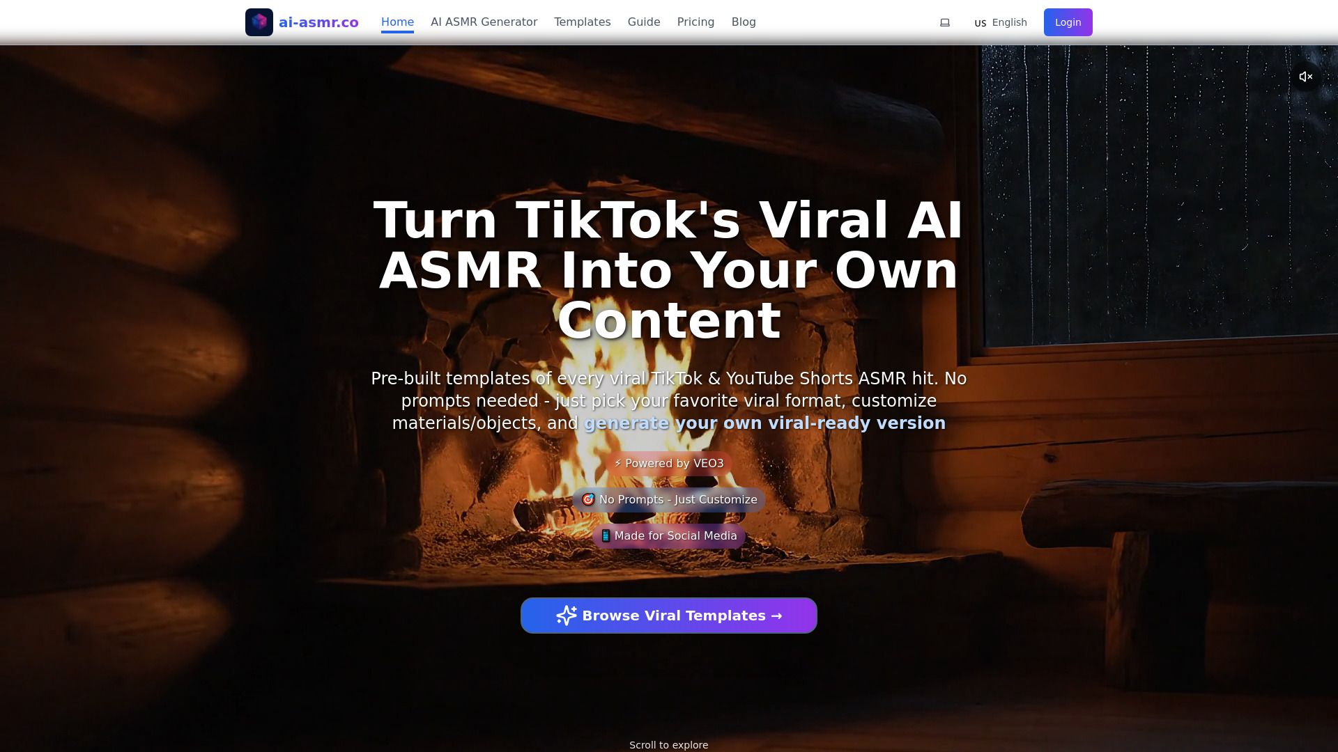 image of AI ASMR Generator- Create Viral Videos Instantly