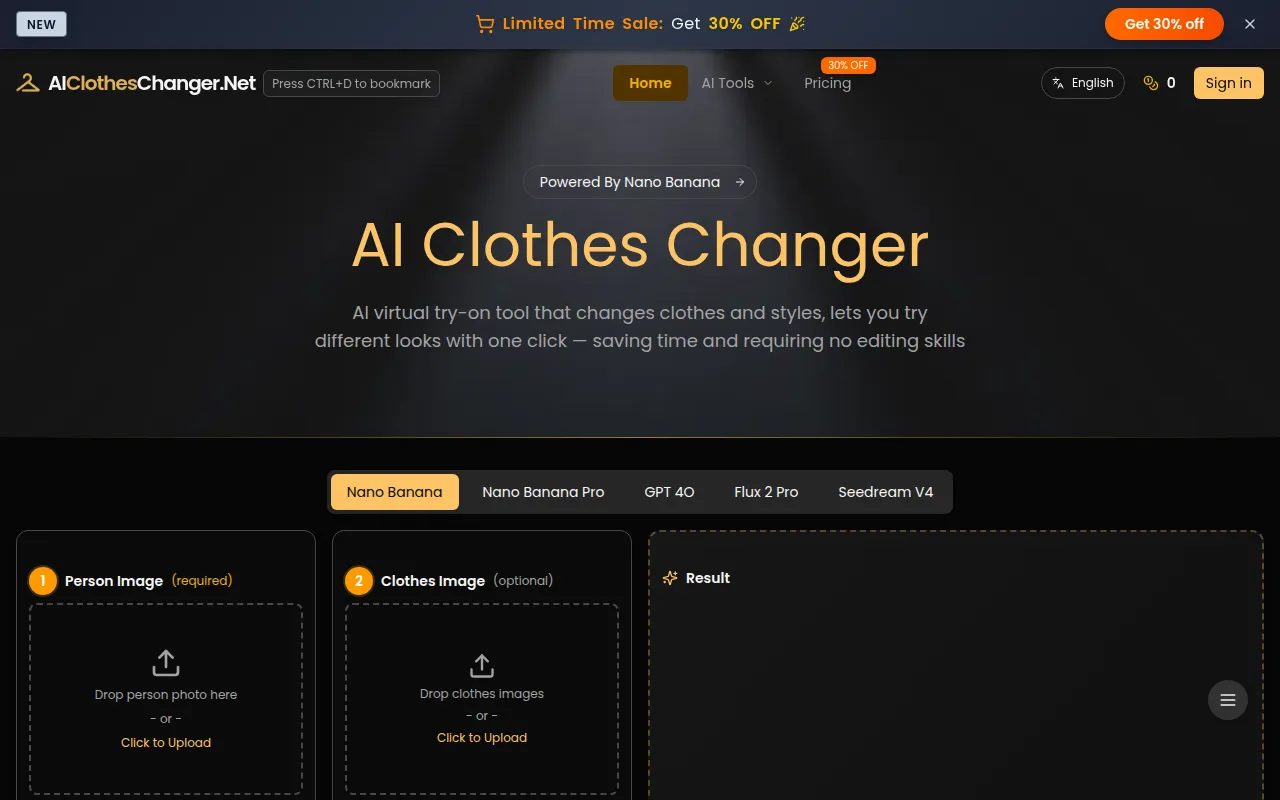 image of AI Clothes Changer