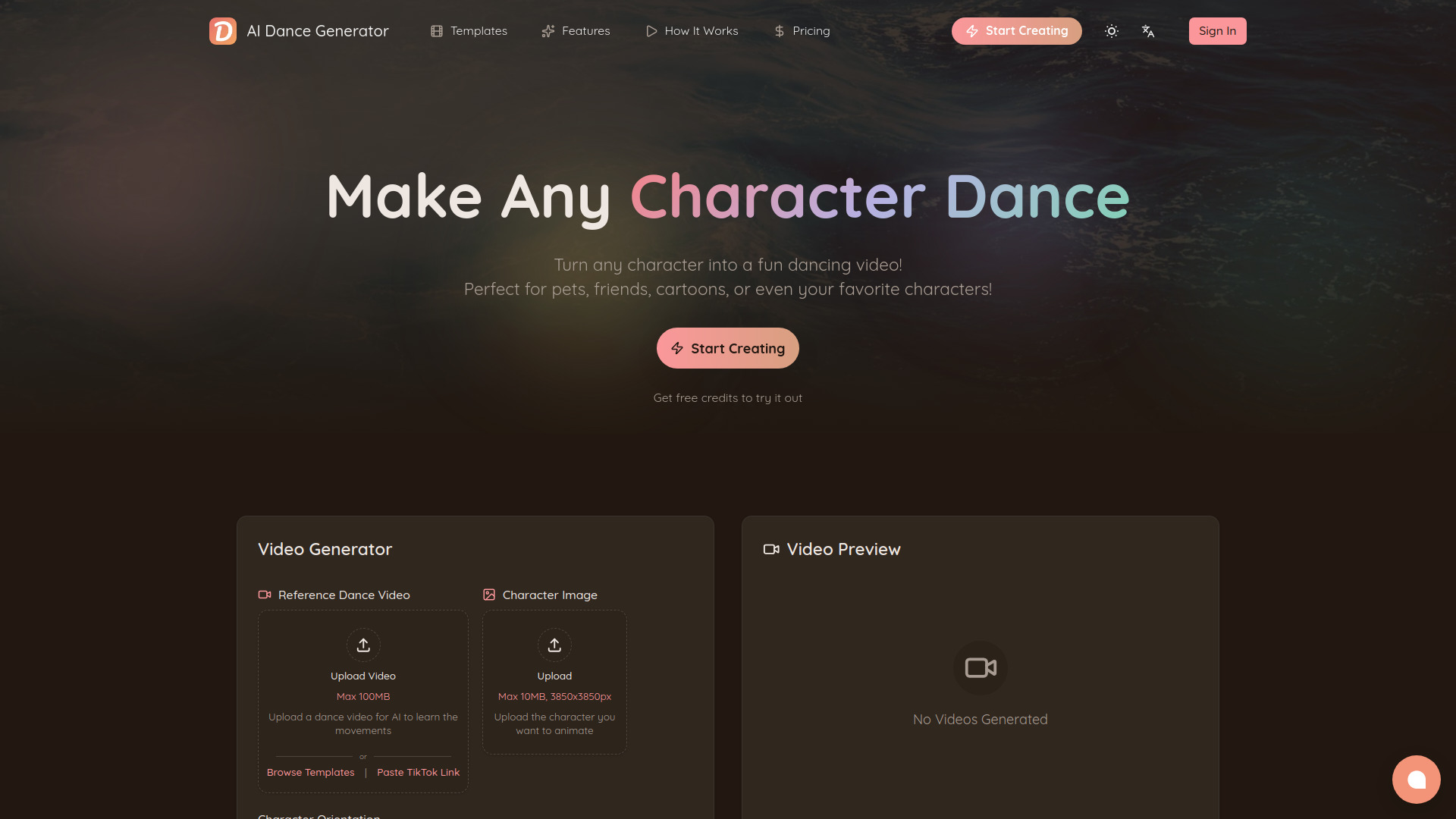 image of AI Dance Generator | DanceGenerator.AI
