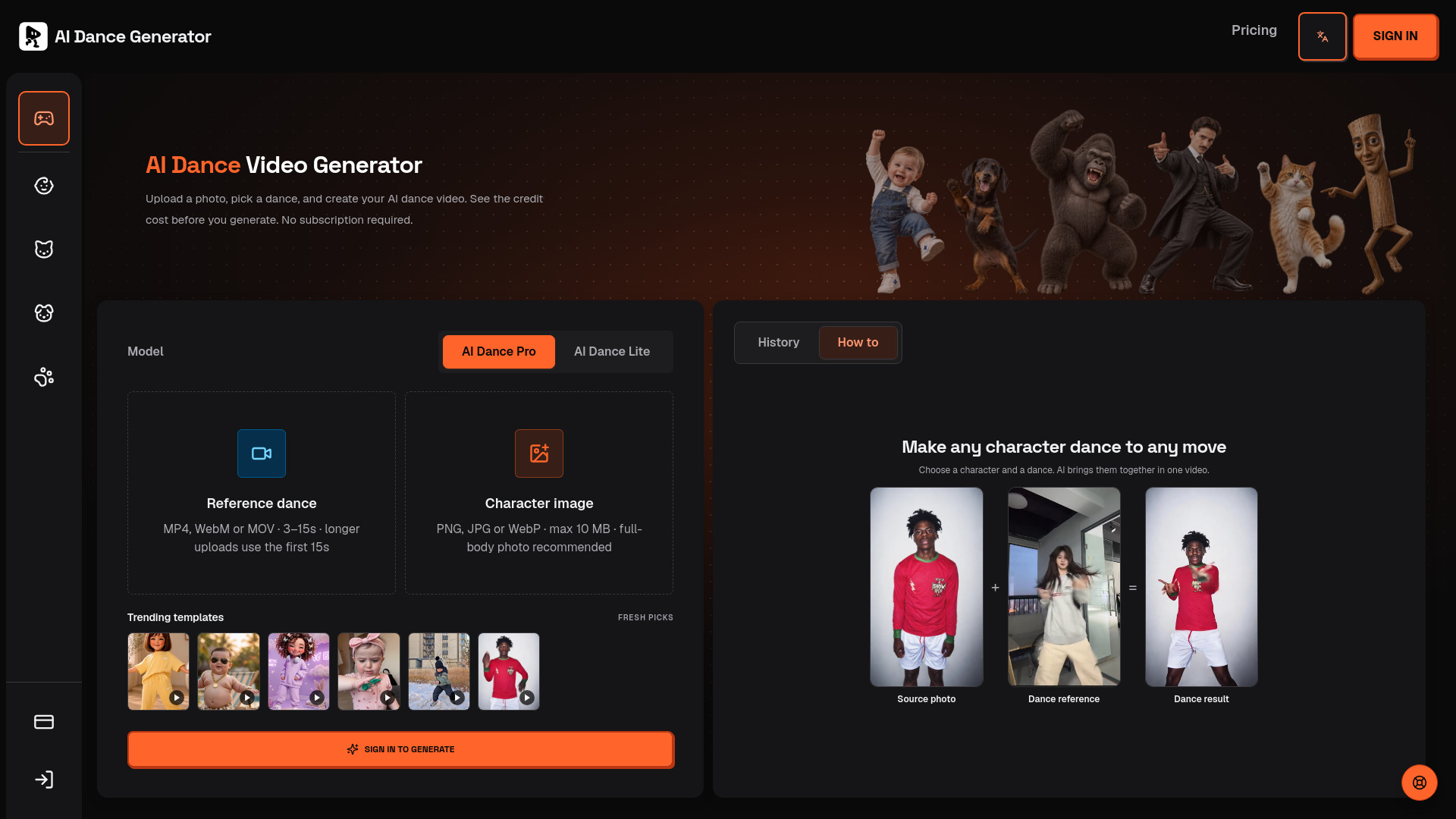 image of AI Dance Generator