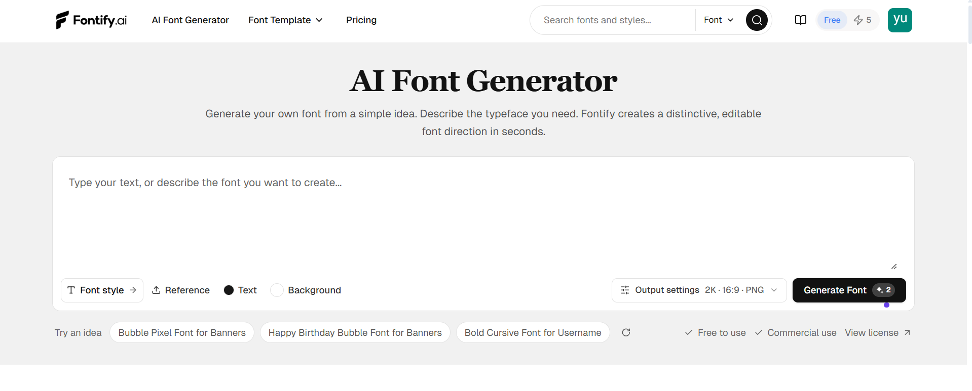 image of AI Font Generator image of AI Font Generator