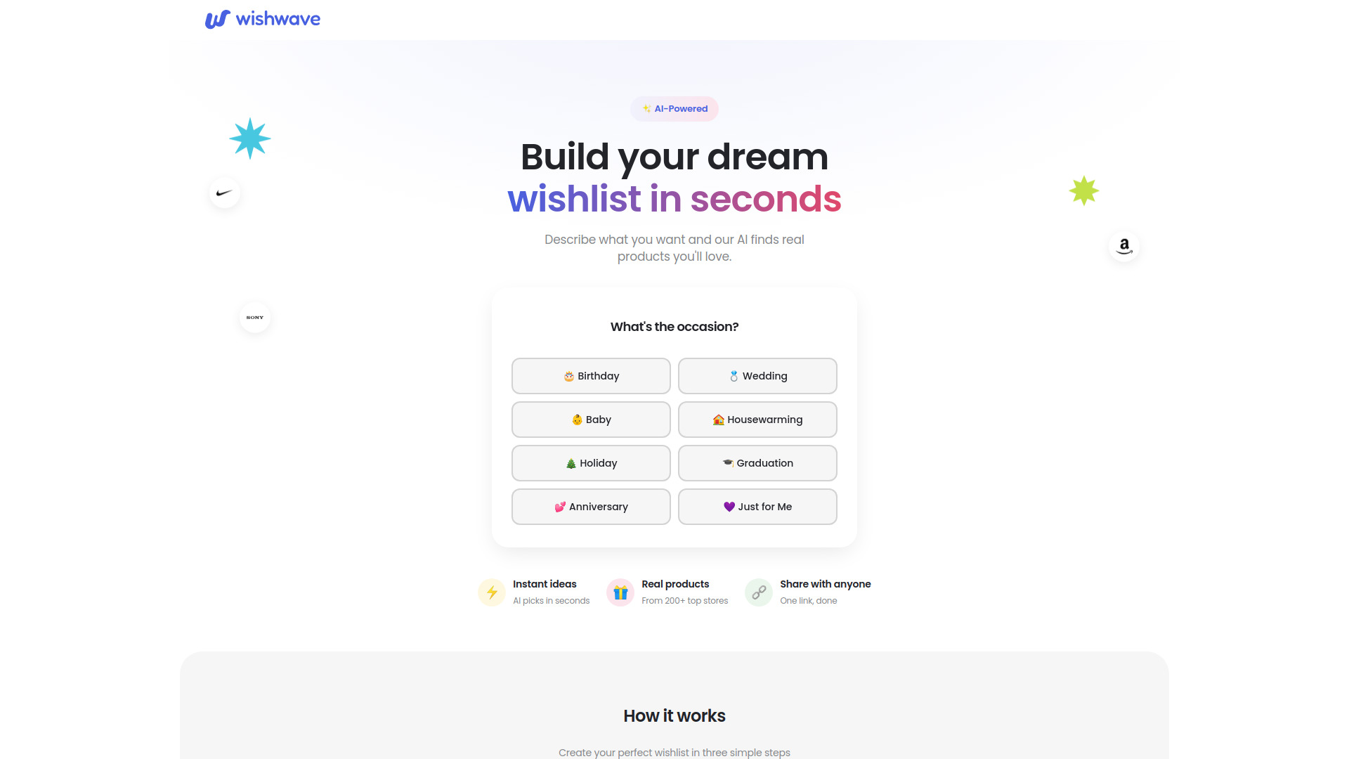 image of AI gift finder by wishwave
