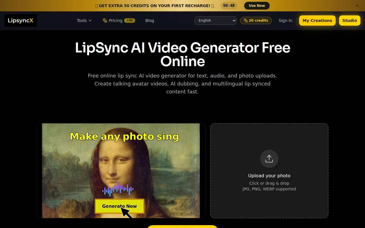 image of AI Lip Sync Video Generator