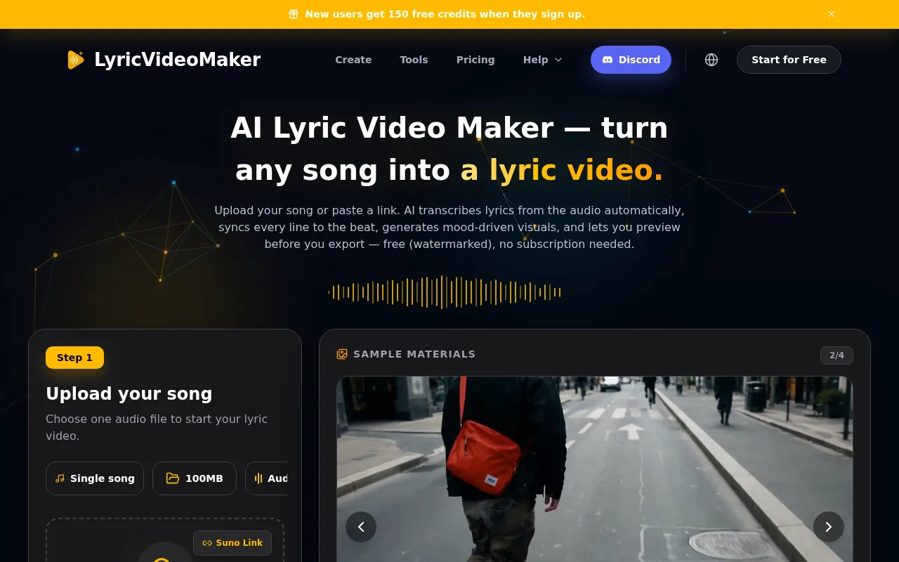 image of AI lyric video maker