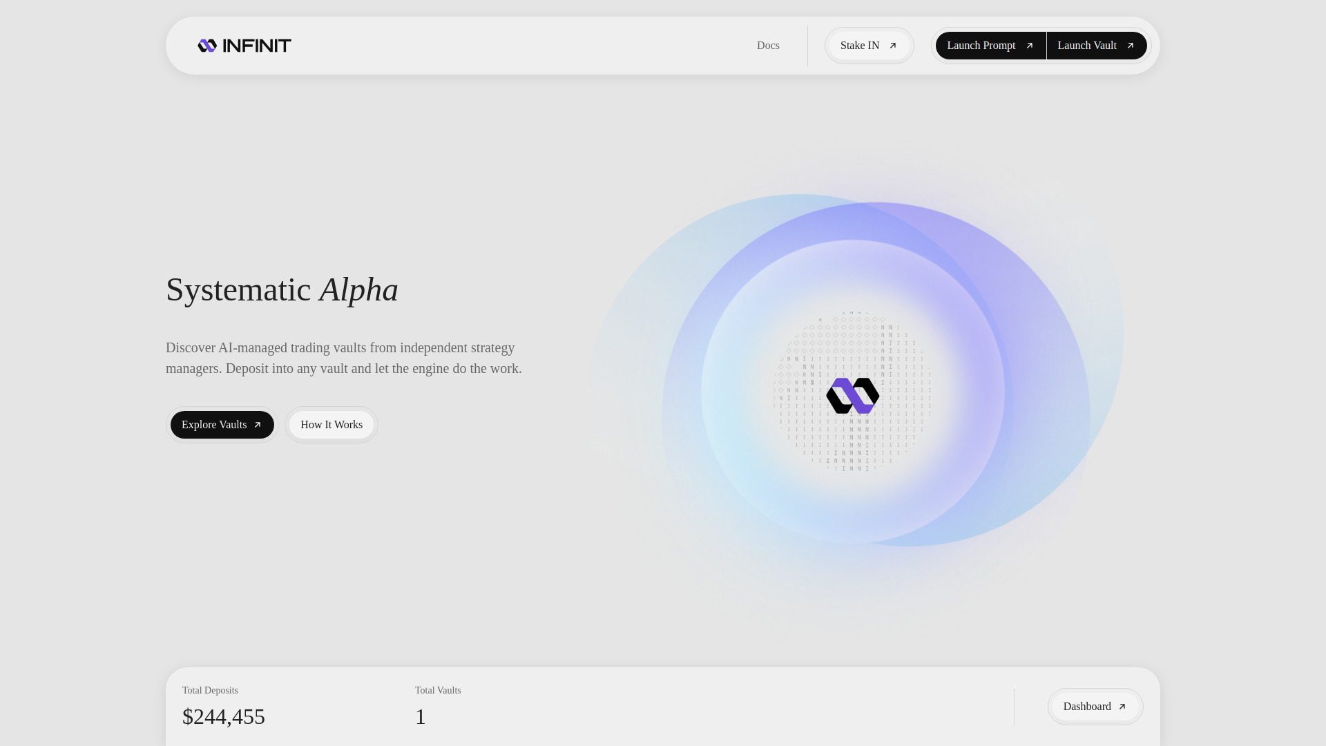 image of AI-Managed Trading Vault Marketplace