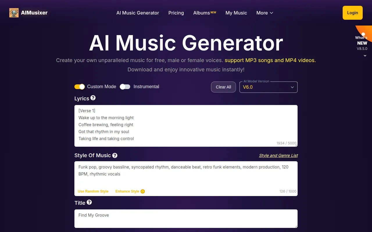 image of AI Music & Song Generator