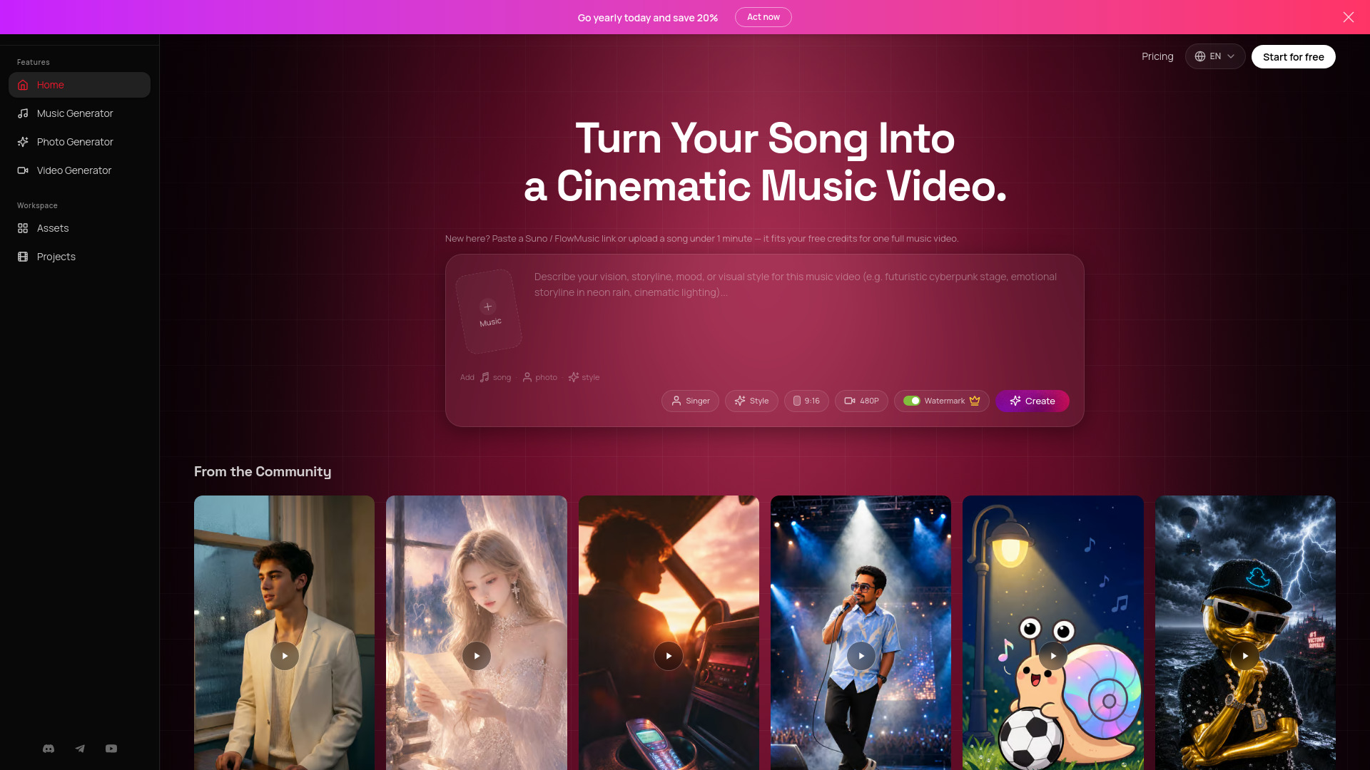 image of AI Music Video Generator - so