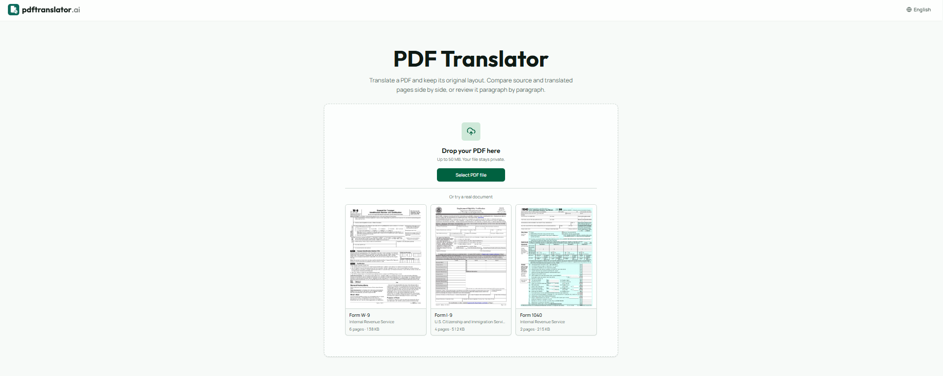 image of AI PDF Translator