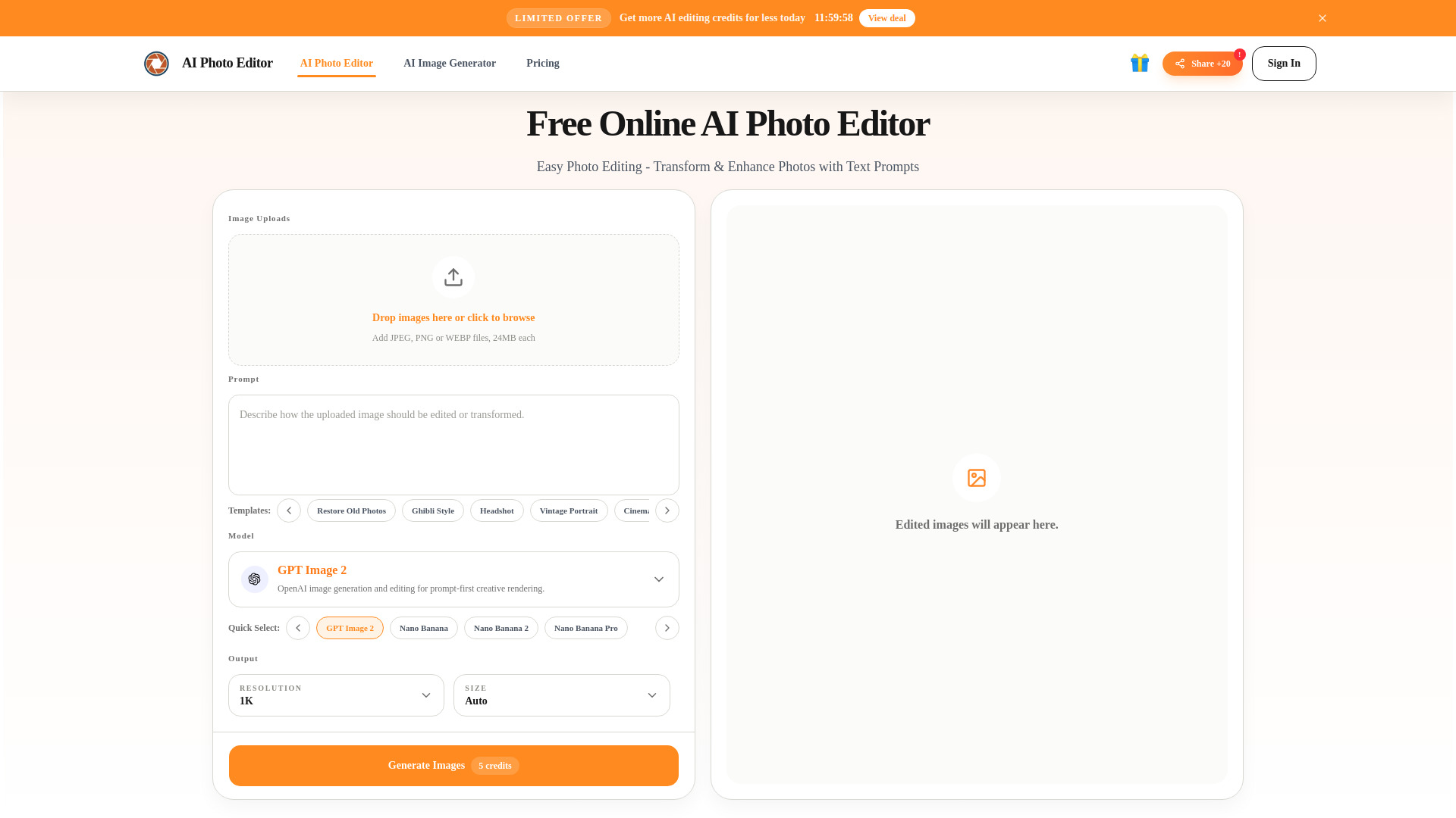 image of AI Photo Editor - 1