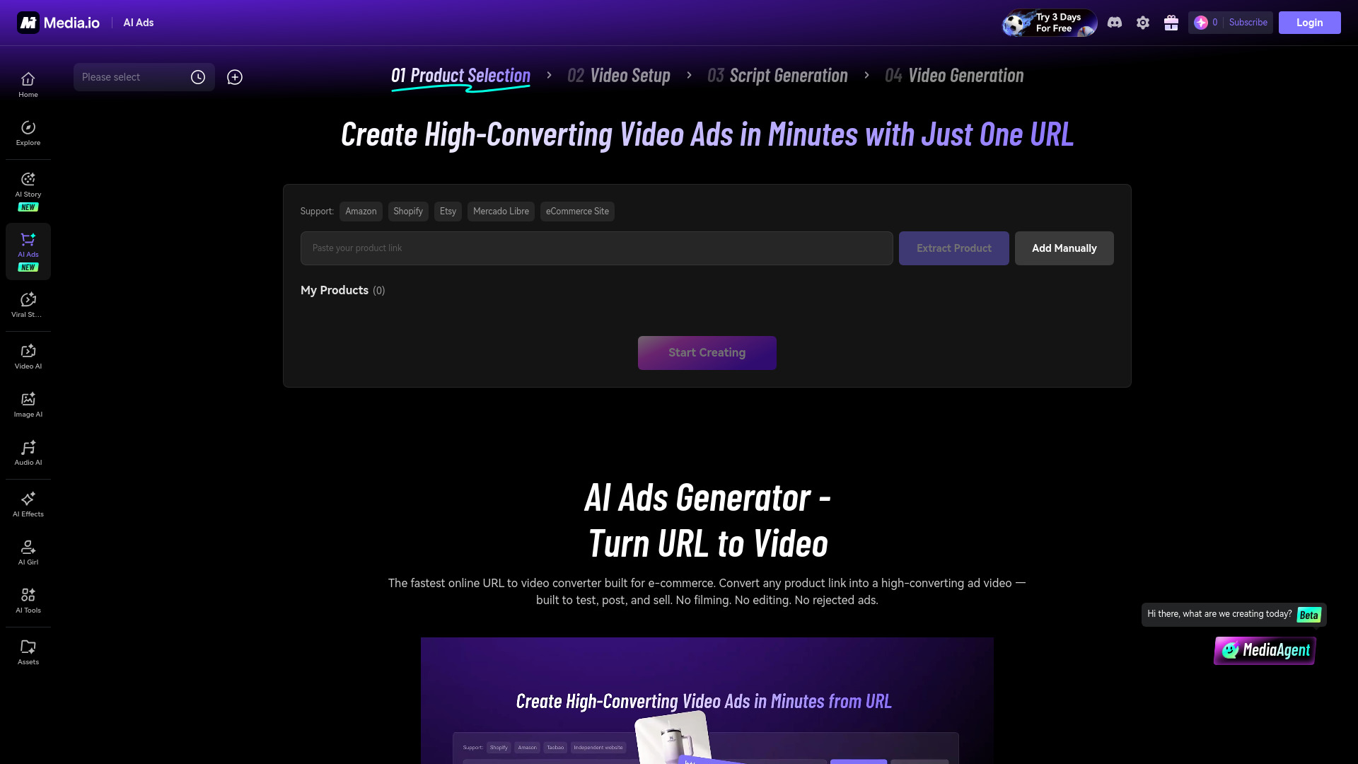 image of AI Video Ad Generator - Media.io
