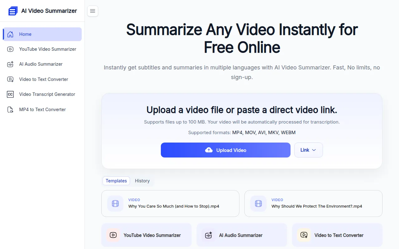 image of AI Video Summarizer | Summarize Video into Notes