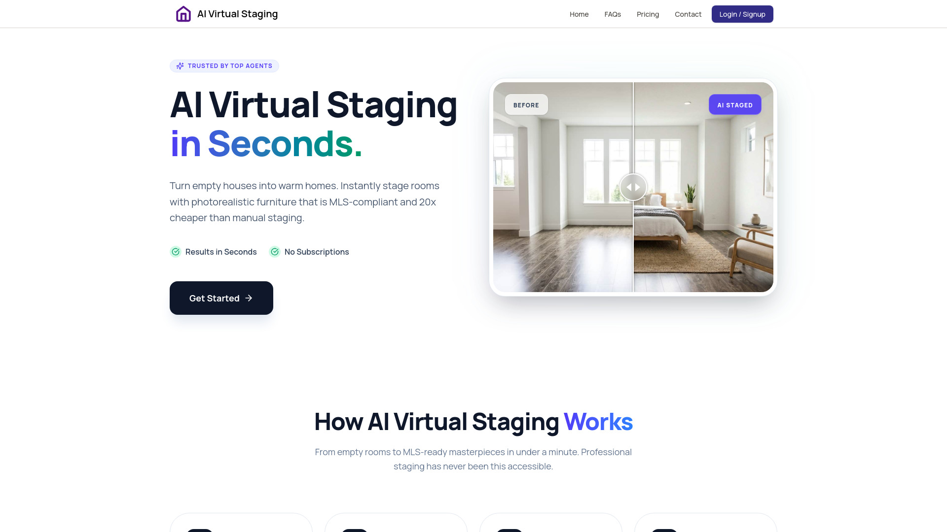 image of AI Virtual Staging with one click