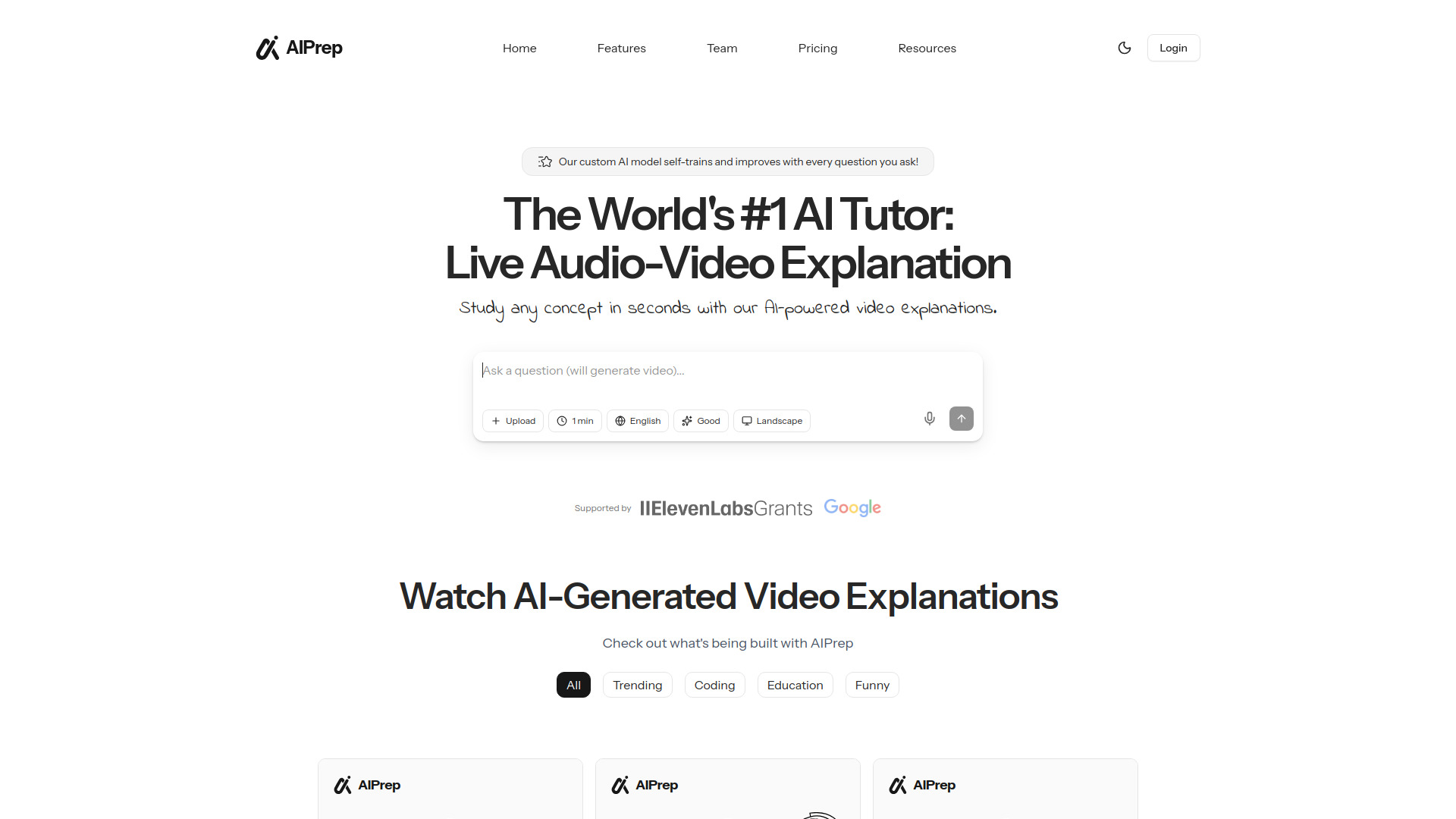image of AIPREP: AI Video Tutor