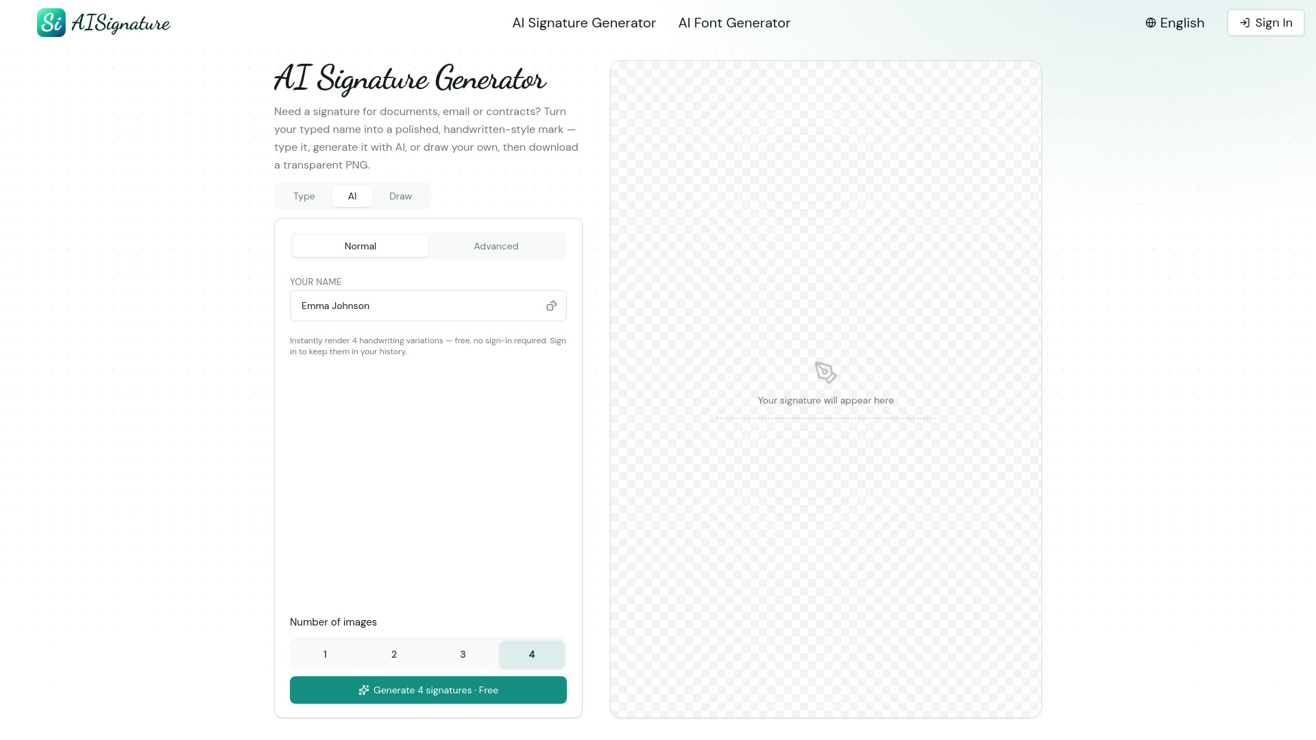 image of AISignature