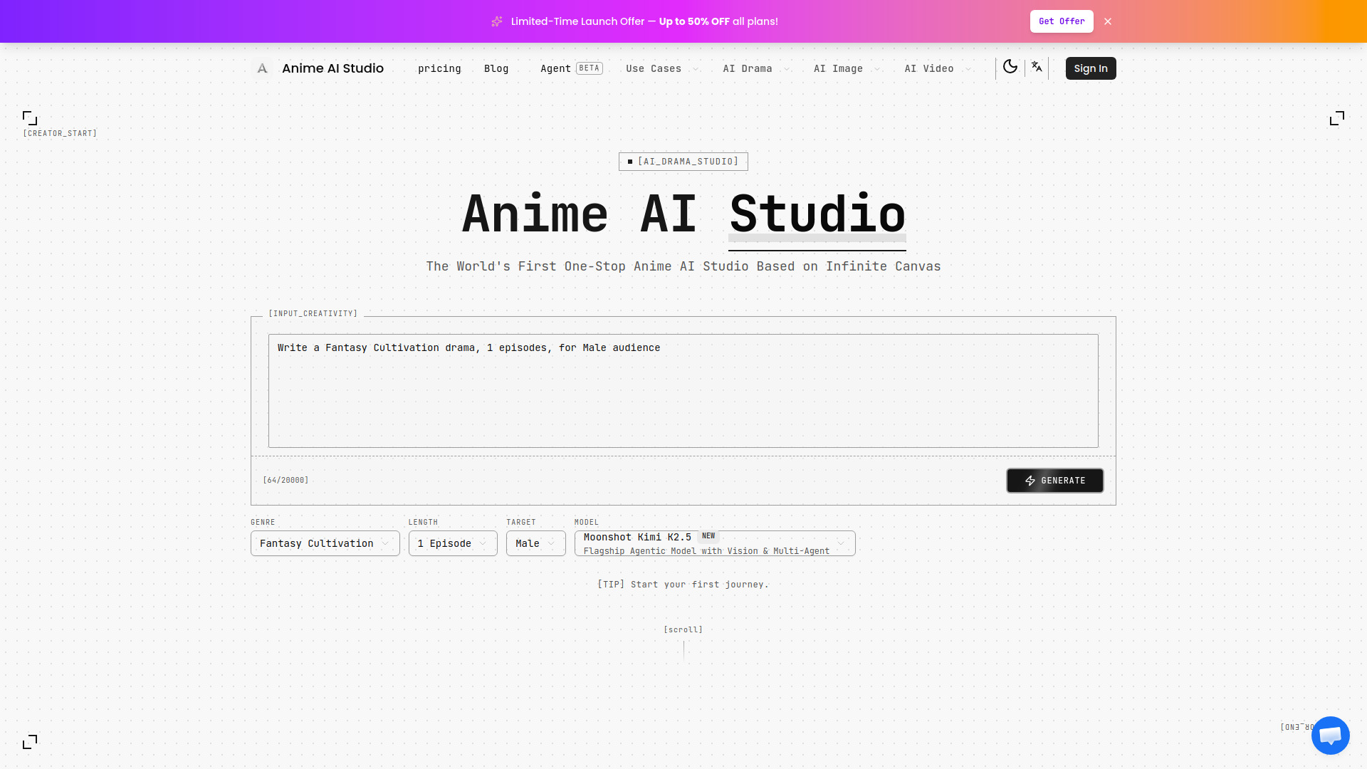 image of Anime AI Studio