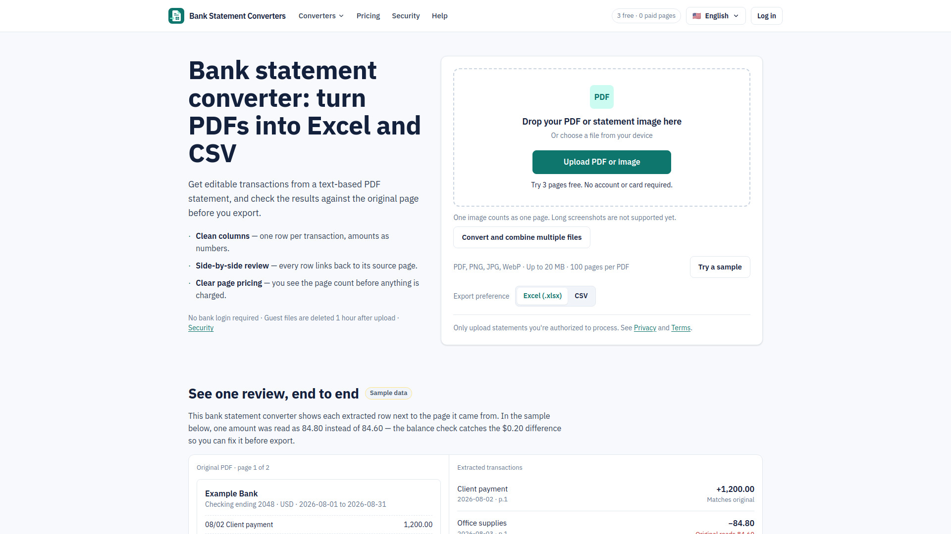 image of Bank Statement Converters