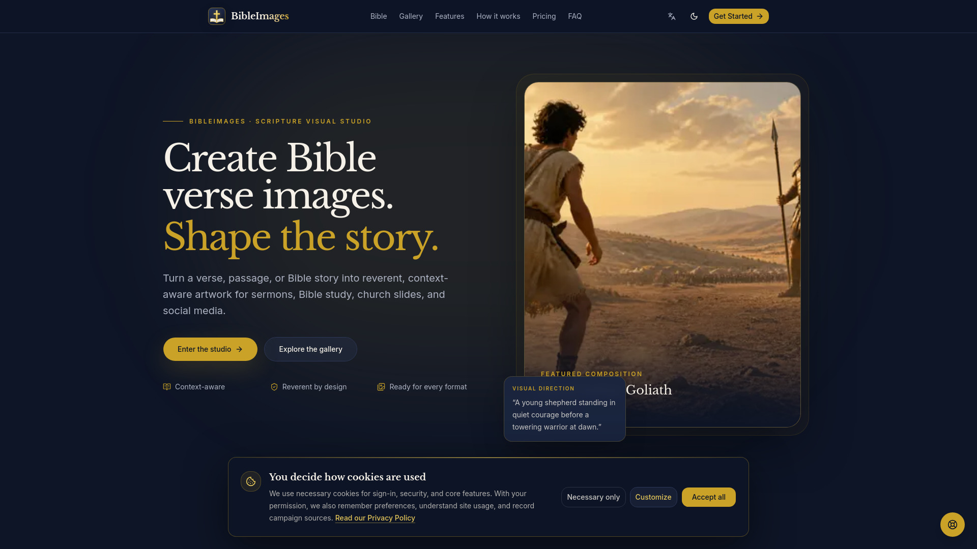 image of BibleImages.app – AI Bible Image Generator