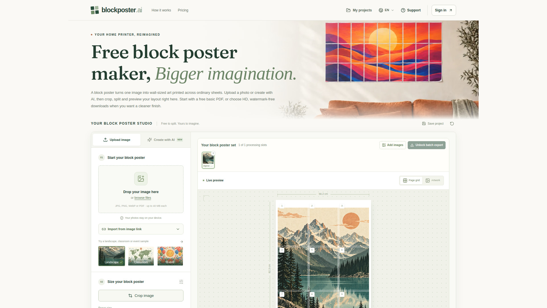image of Block Poster AI
