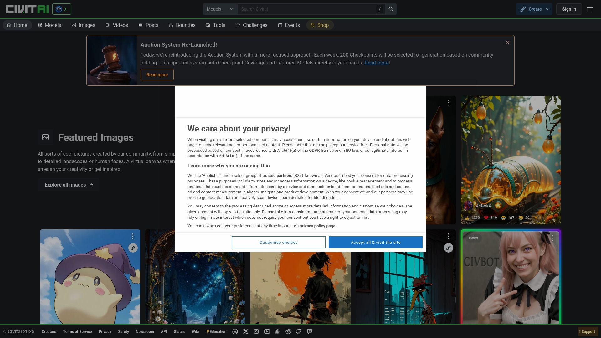 image of Civitai green