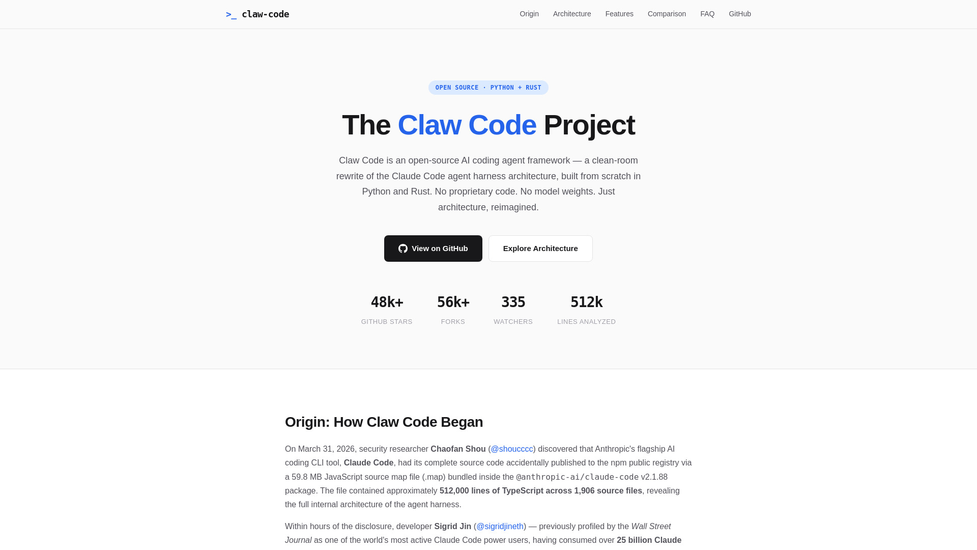 image of Claw Code