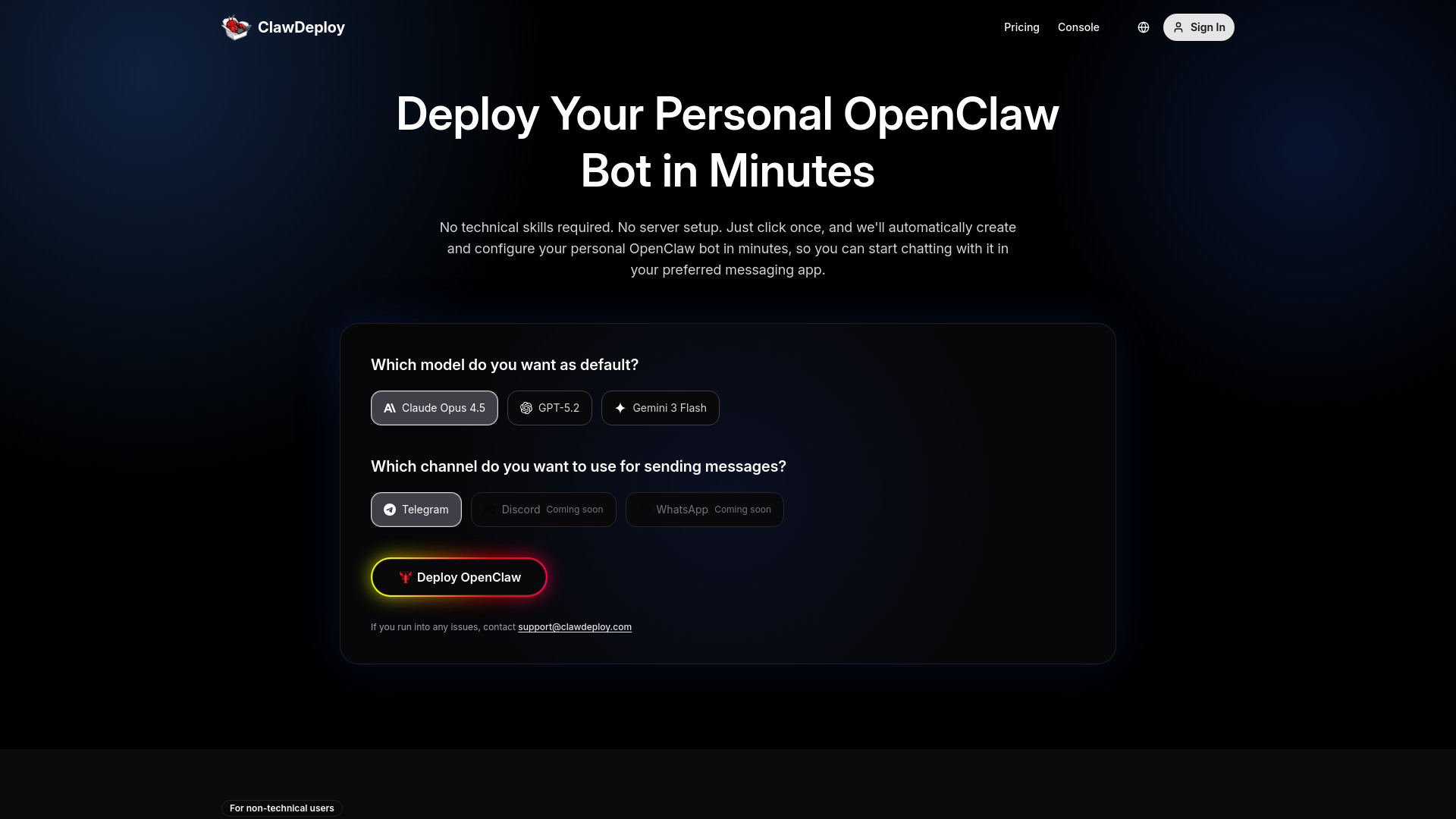 image of ClawDeploy AI