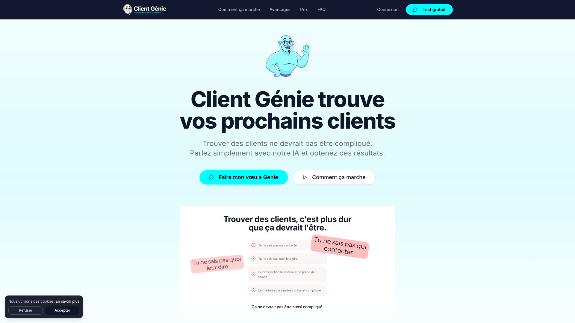image of Client Génie - AI-Powered B2B Lead Generation & Client Acquisition Assistant