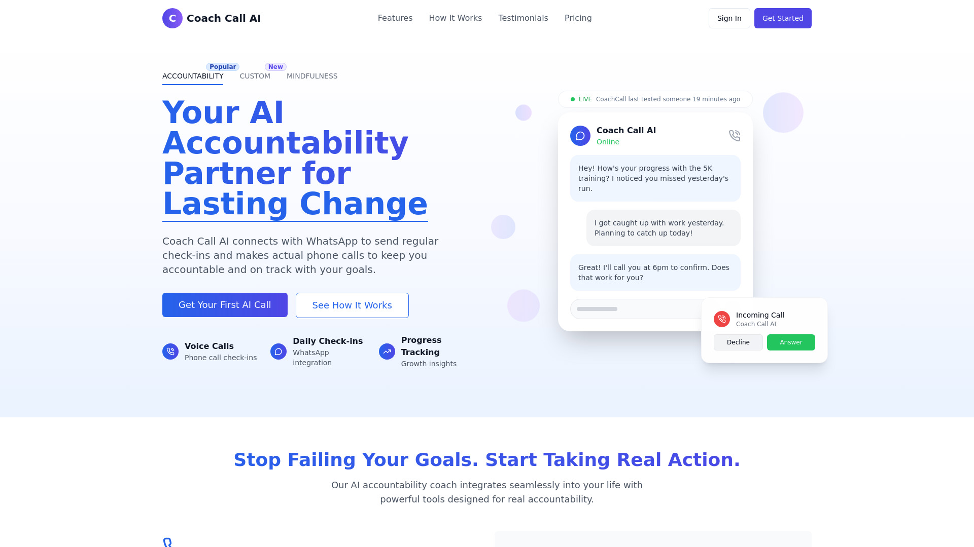 image of Coach Call AI
