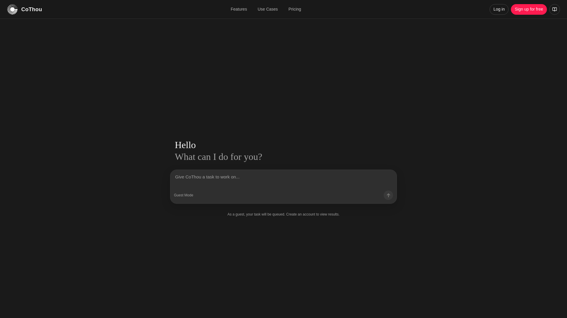 image of CoThou Autonomous Superagent