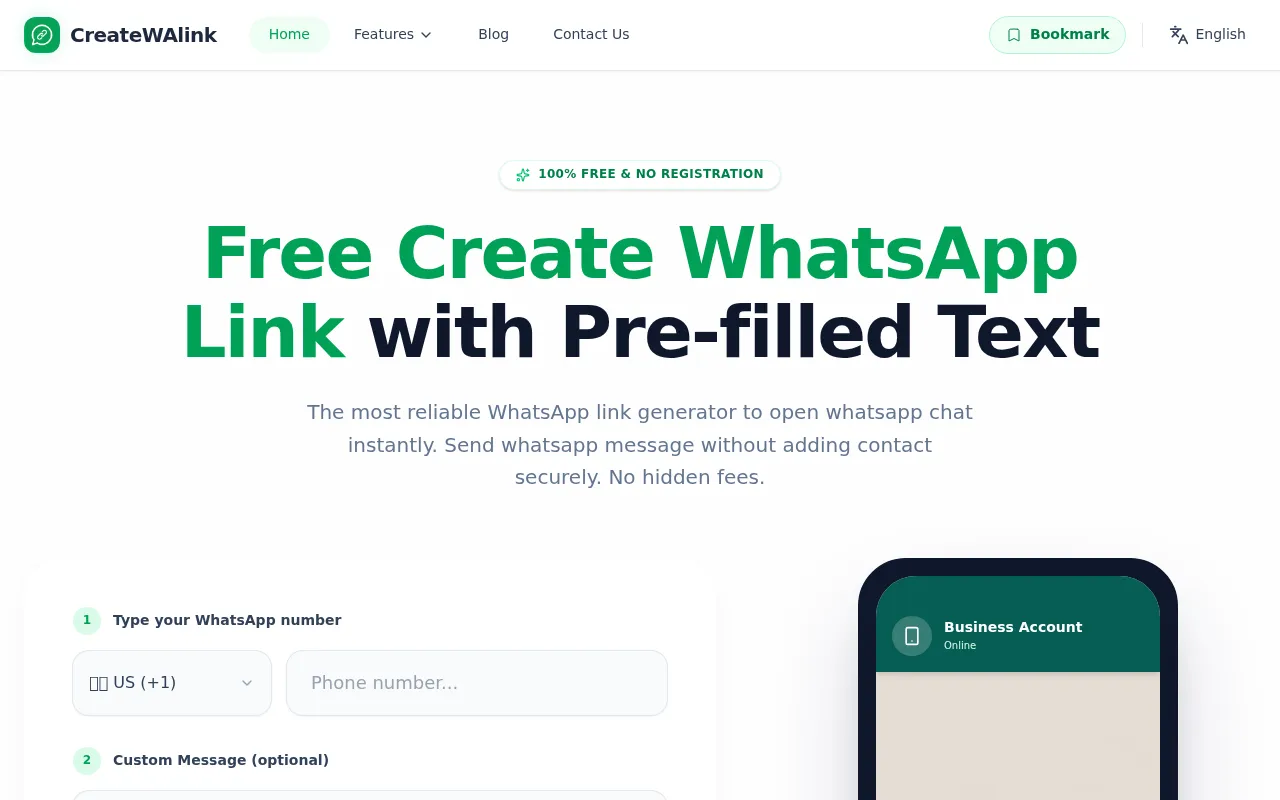 image of Create WhatsApp Link