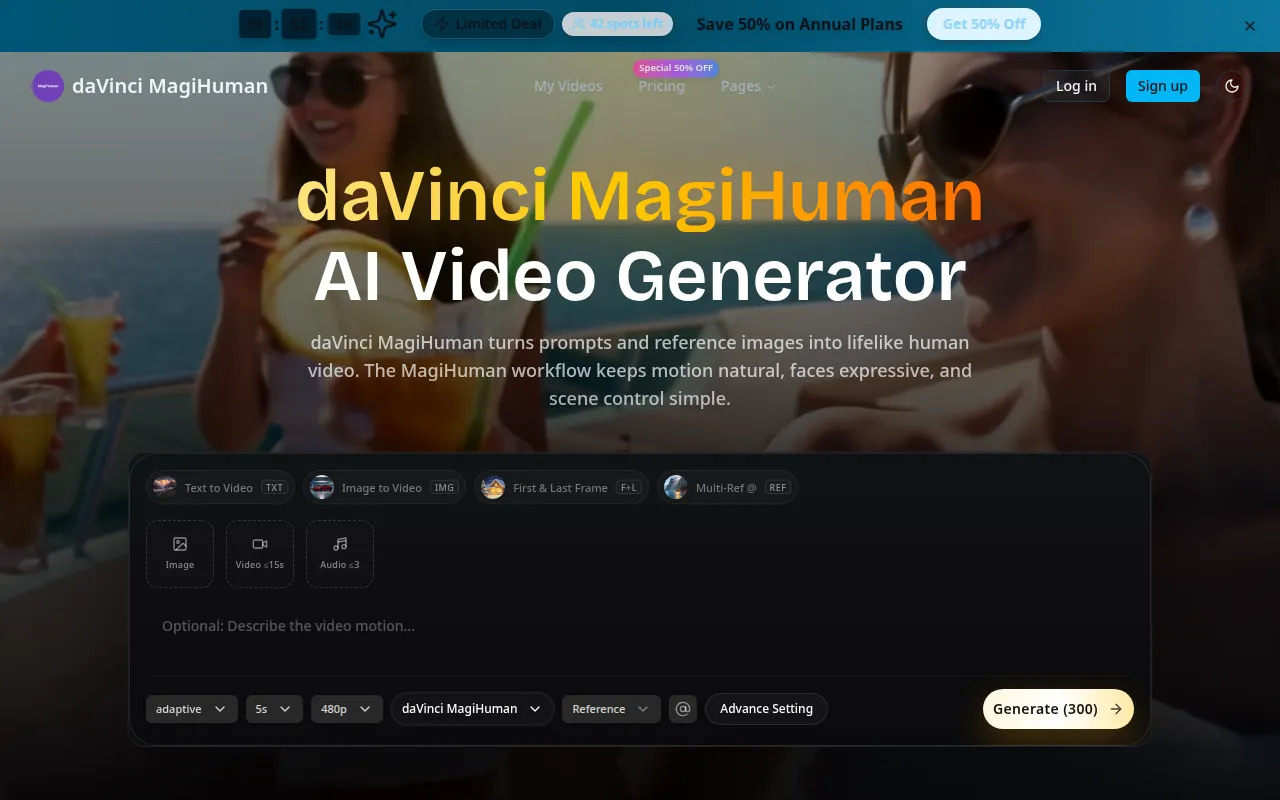 image of daVinci MagiHuman