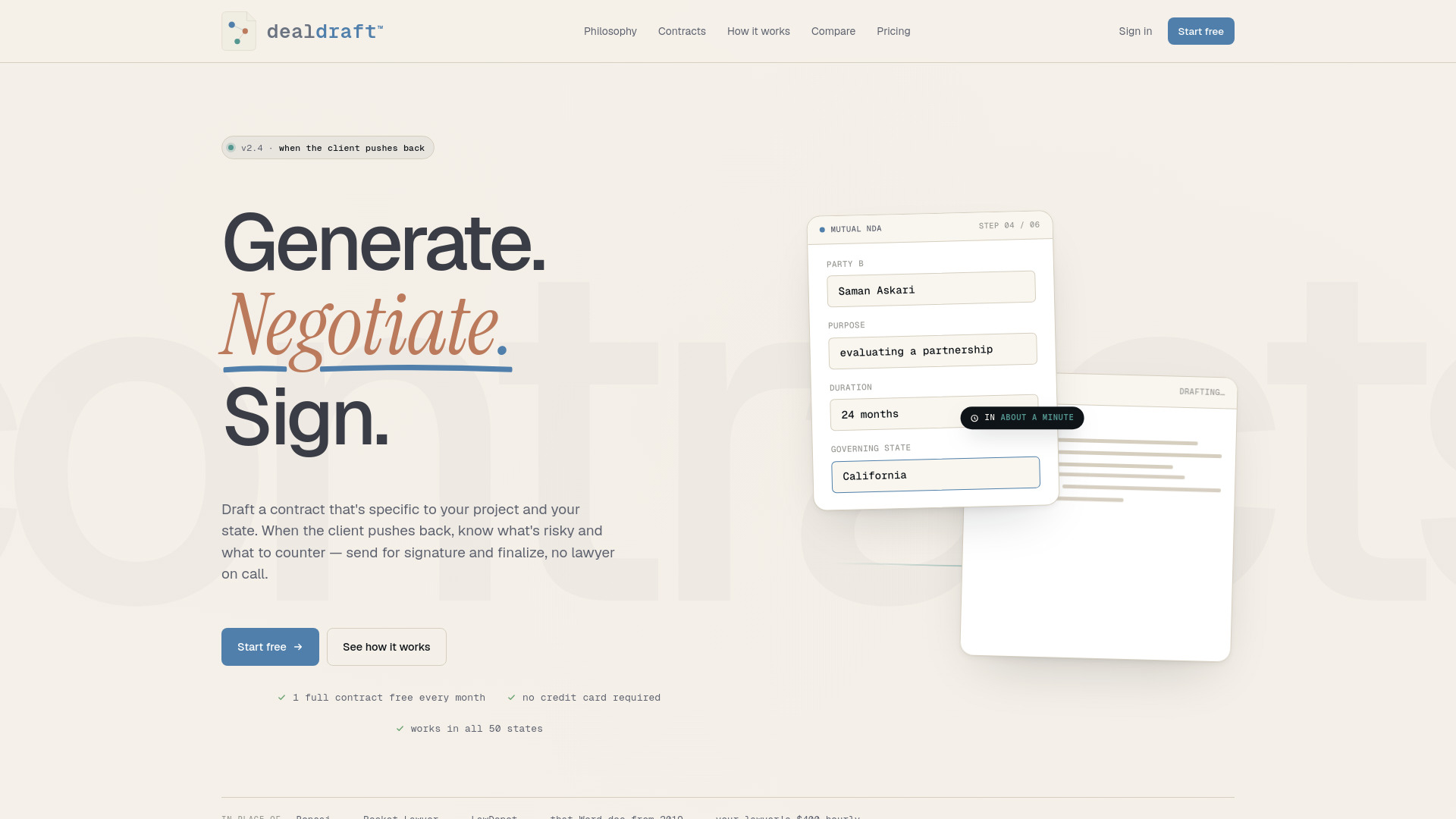 image of DealDraft AI