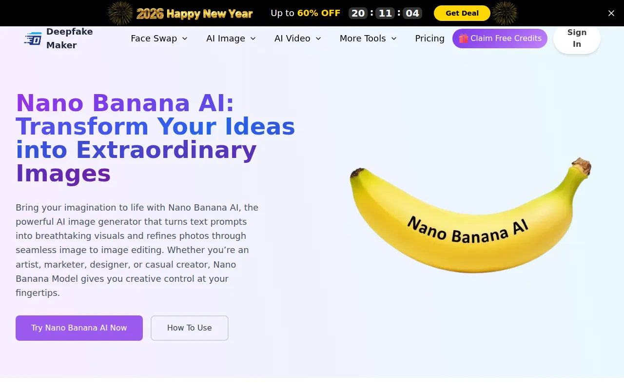 image of Deepfake Maker Nano Banana AI
