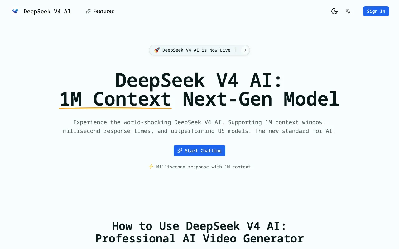 image of Deepseek v4 AI