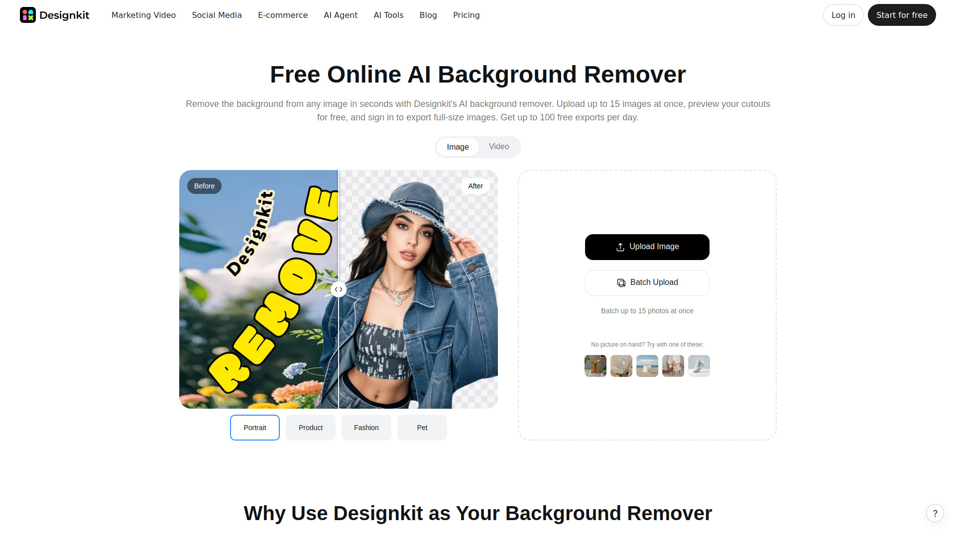 image of Designkit Free Background Remover