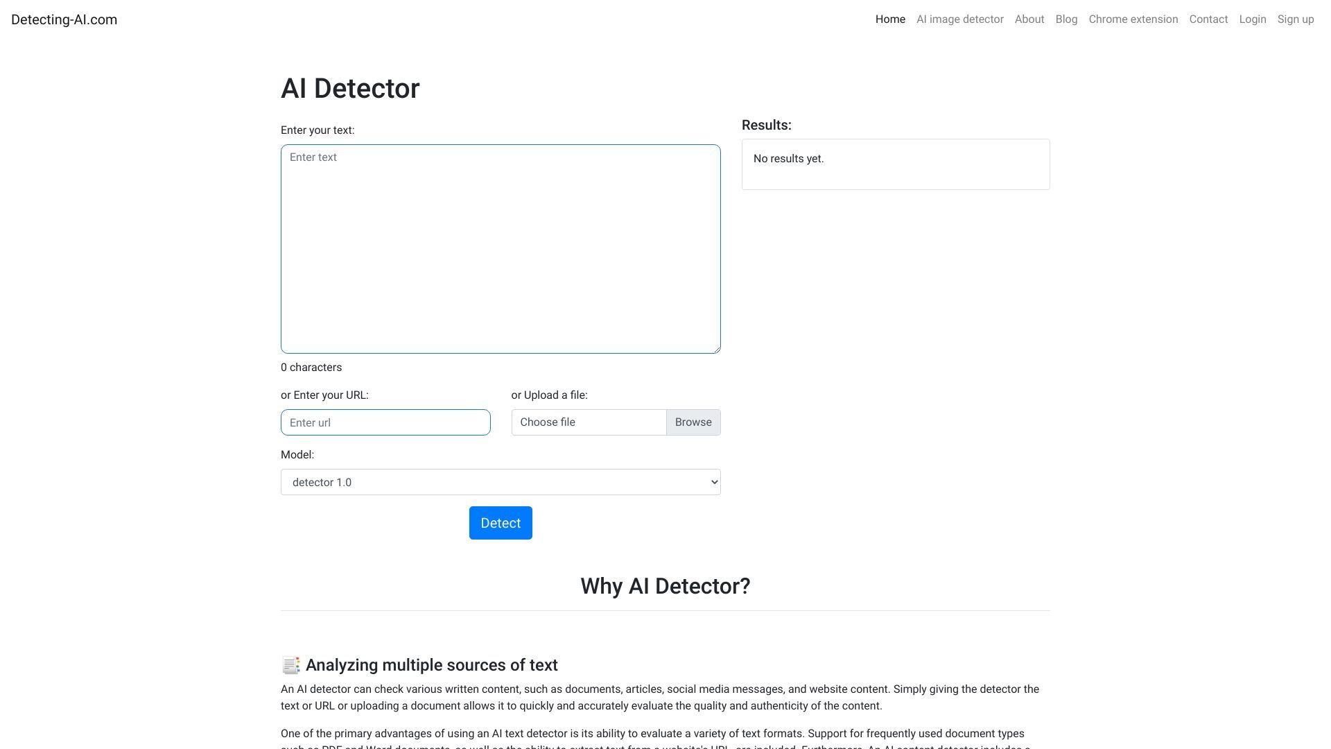image of Detecting-AI.com