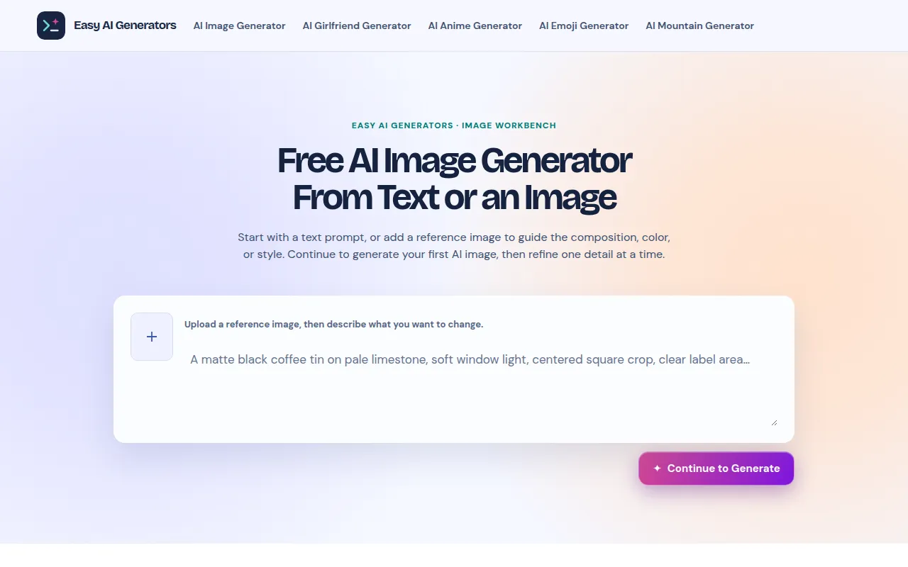 image of Easy AI Generators
