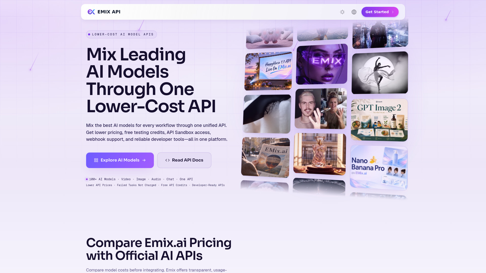 image of EMix.ai: Lower-Cost AI APIs for Multimodal Development