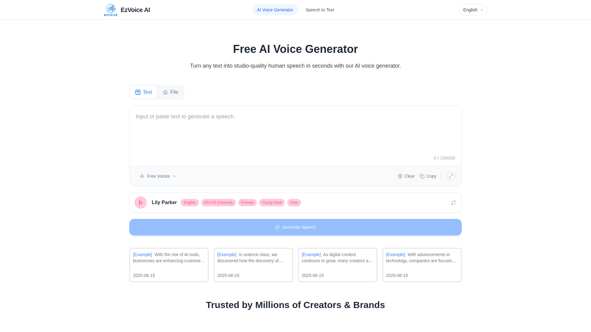 image of EzVoice AI