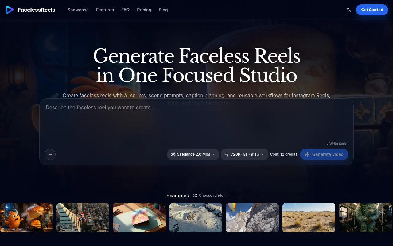 image of FacelessReels App