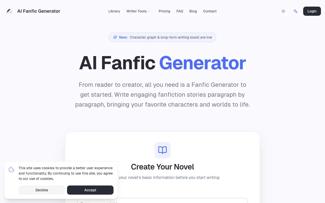 image of Fanfic Generator