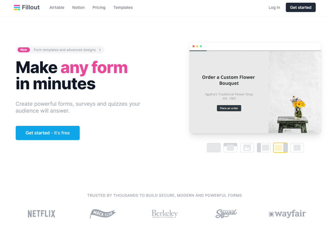 image of Fillout.com