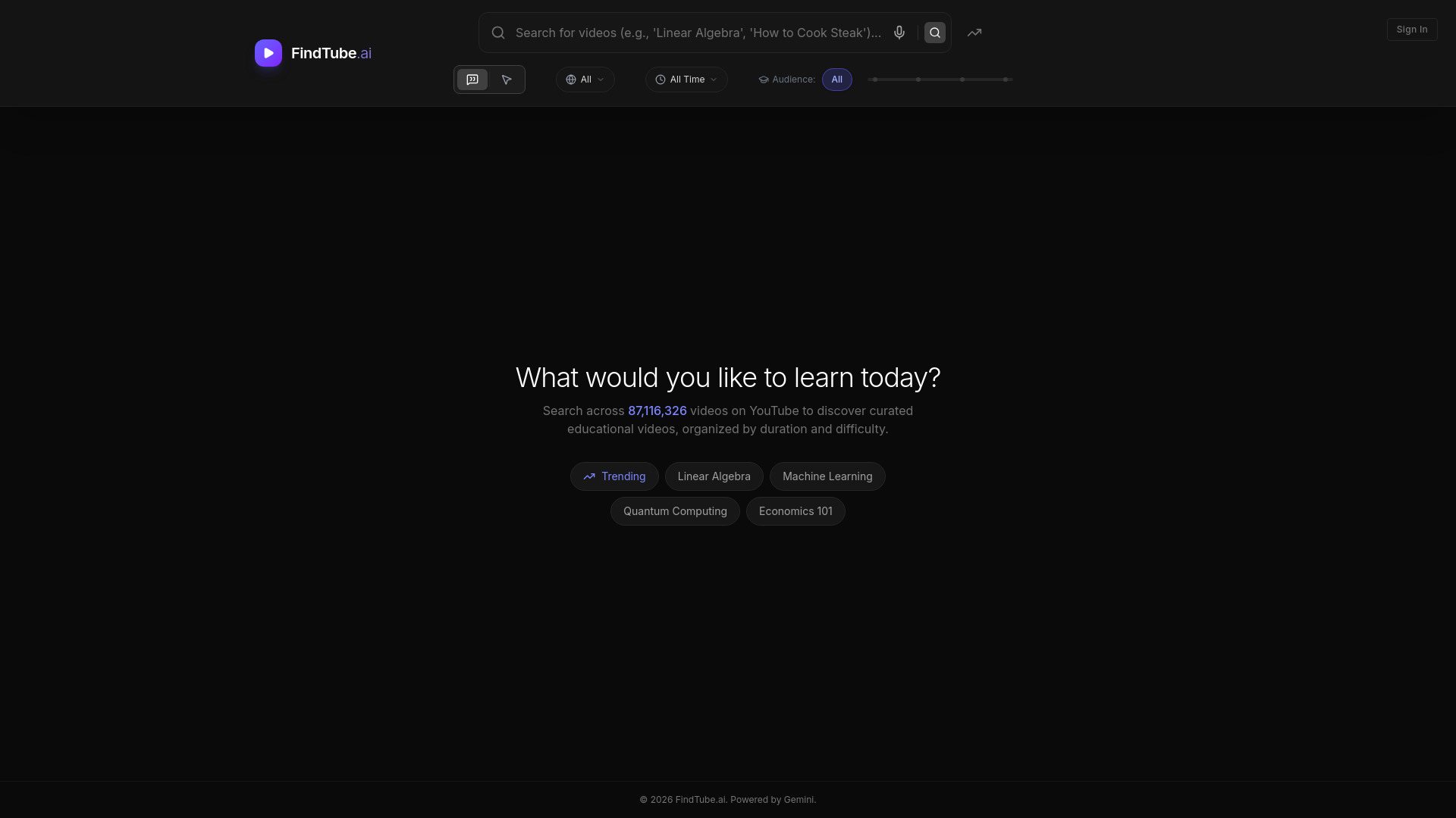 image of Findtube.AI
