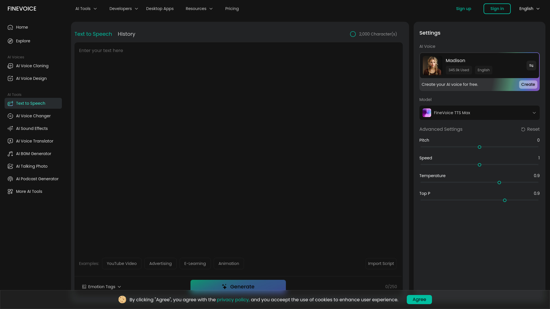 image for FineVoice Text to Speech image for FineVoice Text to Speech