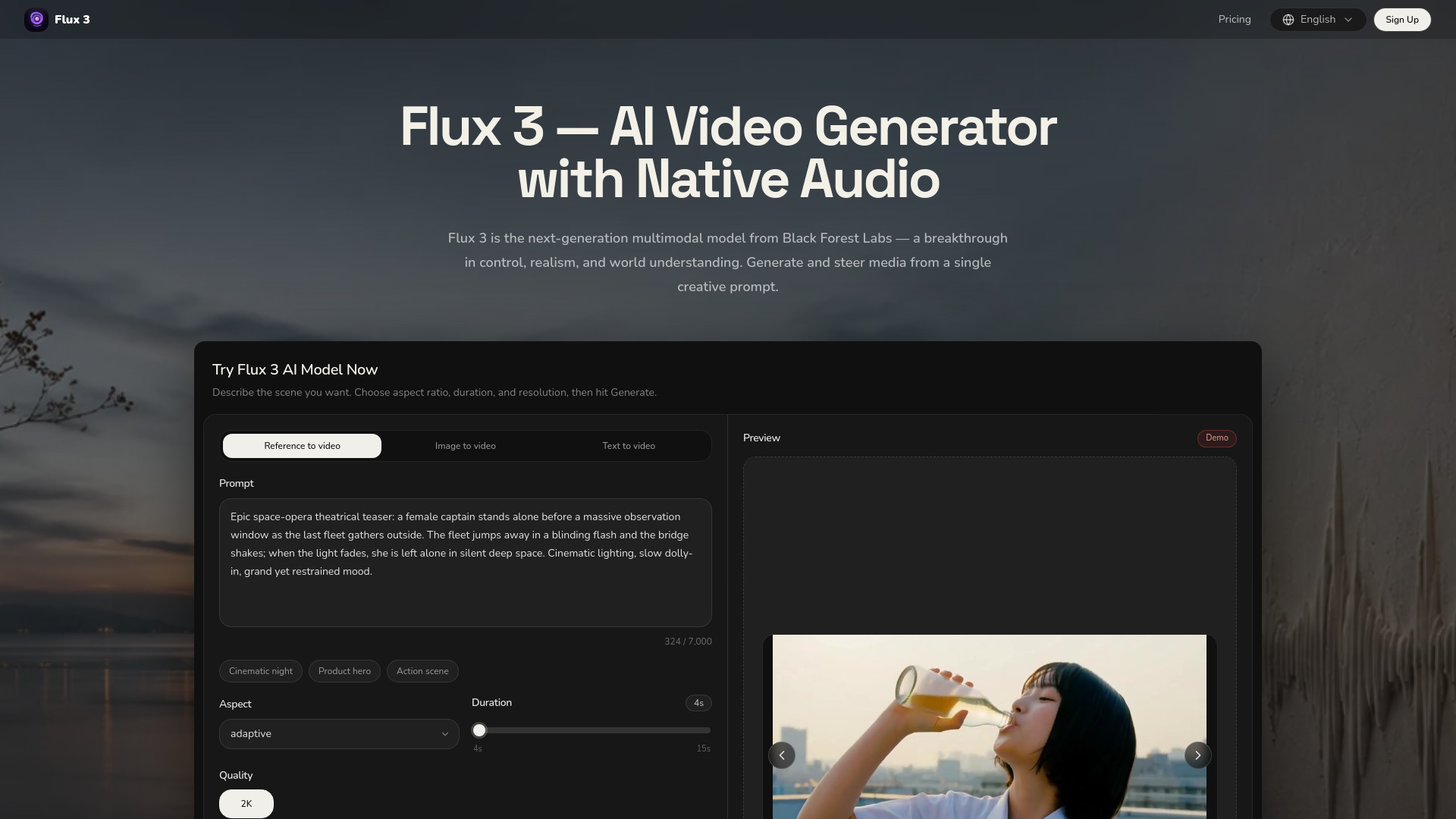 image of Flux 3 Video Generator