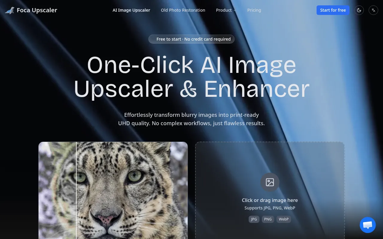image of Foca Upscaler - Physics-Aware AI Image Enhancer