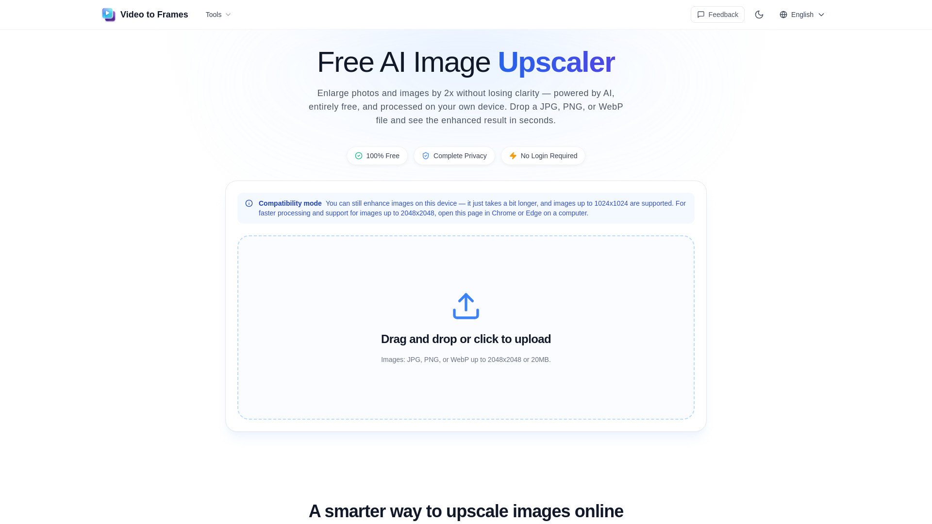 image of Free AI Image Upscaler