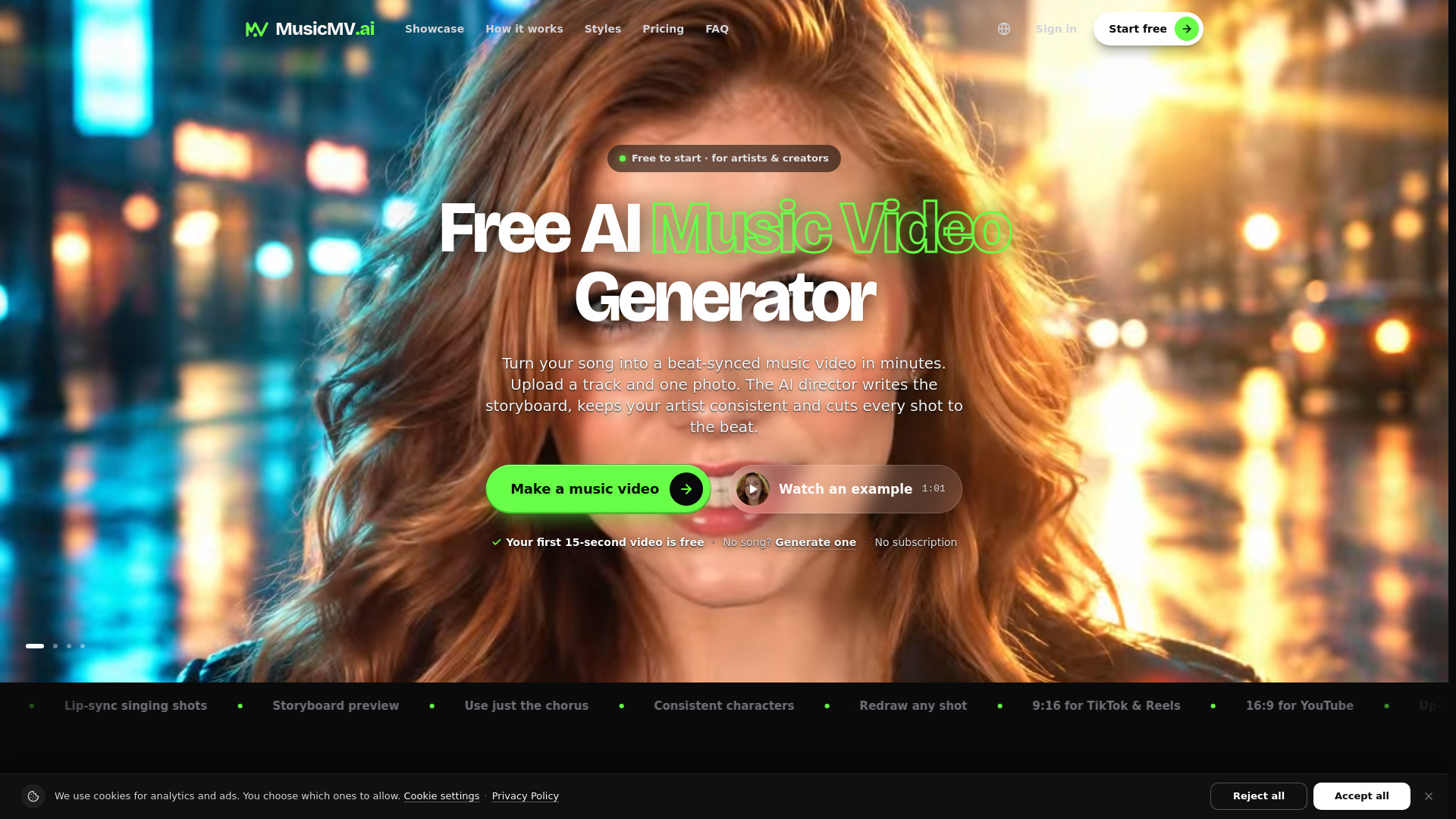 image of Free AI Music Video Generator | MusicMV AI