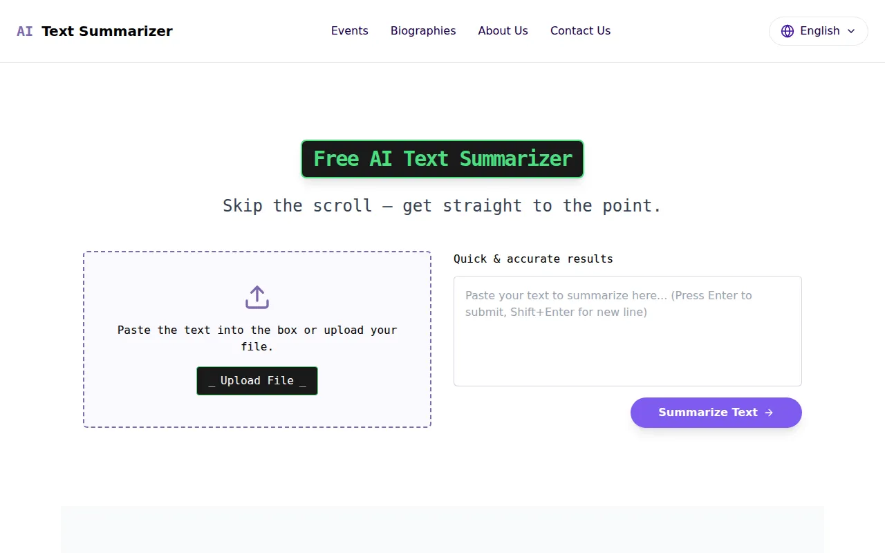 image of Free AI Text Summarizer